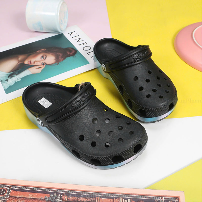 Dép Sục Crocs 05 Viền Đế Màu Sắc Nét