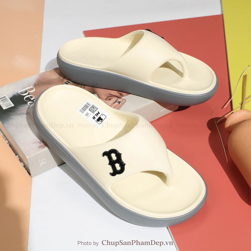 Dép Xỏ Ngón Đúc MLB Flip Flop Boston Đẹp Mắt