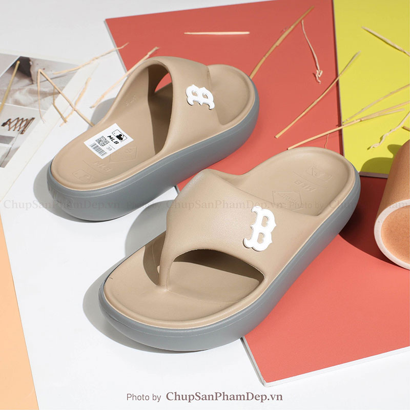 Dép Xỏ Ngón Đúc MLB Flip Flop Boston Đẹp Mắt