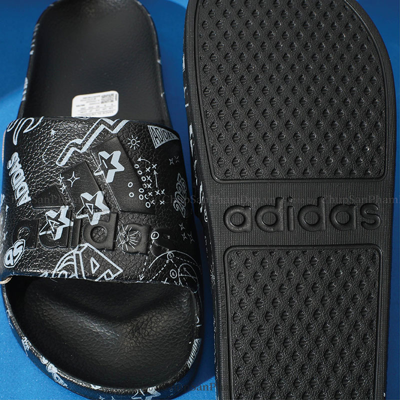 Dép Đúc Adidas Hình Vẽ 3D Độc Đáo