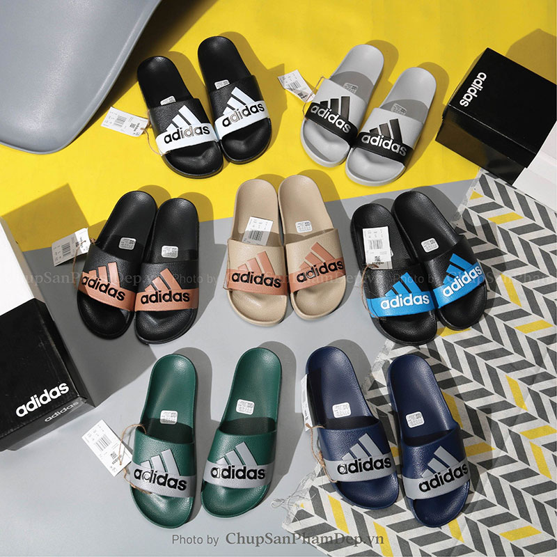 Dép Đúc Adidas Slide Sơn Màu Logo Thể Thao