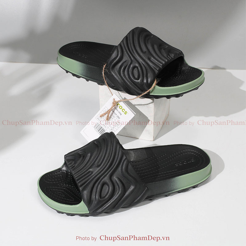 Dép Đúc Crocs sơn Viền Màu Trẻ Trung