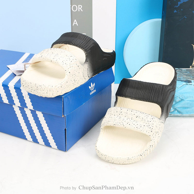 Dép Đúc Adidas 2 Quai Ngang Charm Màu Siêu Bền