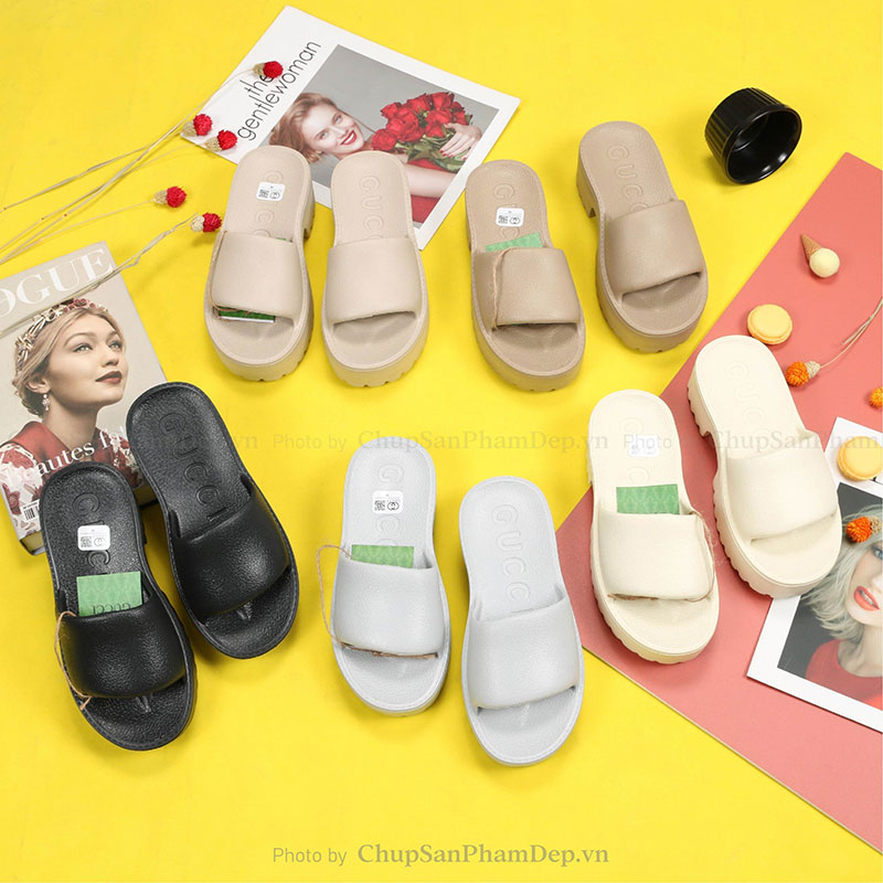 Dép Đúc Gucci Slide Quai Trơn Basic