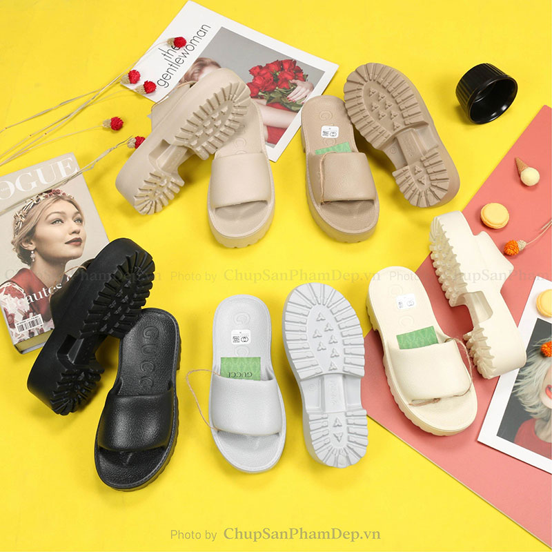 Dép Đúc Gucci Slide Quai Trơn Basic