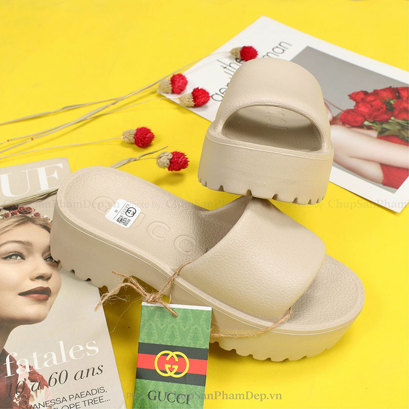 Dép Đúc Gucci Slide Quai Trơn Basic