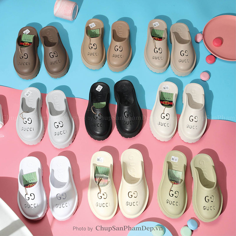 Dép Đúc Gucci Viền Slide Phong Cách Basic