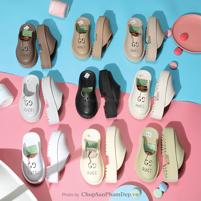 Dép Đúc Gucci Viền Slide Phong Cách Basic