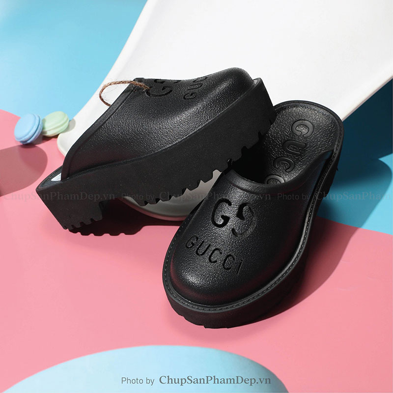 Dép Đúc Gucci Viền Slide Phong Cách Basic