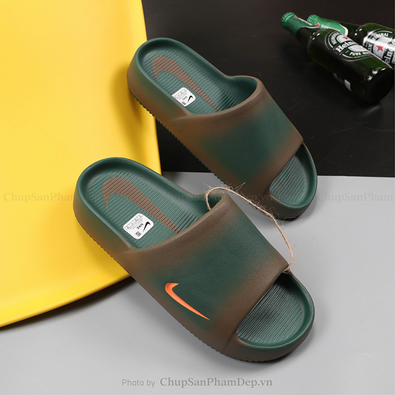 Dép Đúc Nike Calm Charm Màu Logo Thể Thao