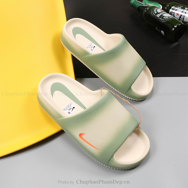 Dép Đúc Nike Calm Charm Màu Logo Thể Thao