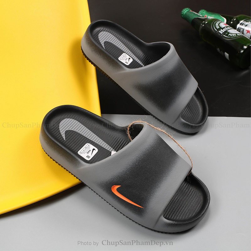 Dép Đúc Nike Calm Charm Màu Logo Thể Thao