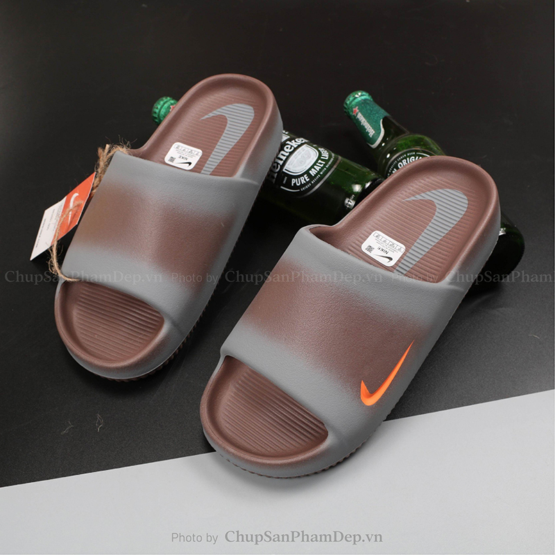 Dép Đúc Nike Calm Charm Màu Logo Thể Thao