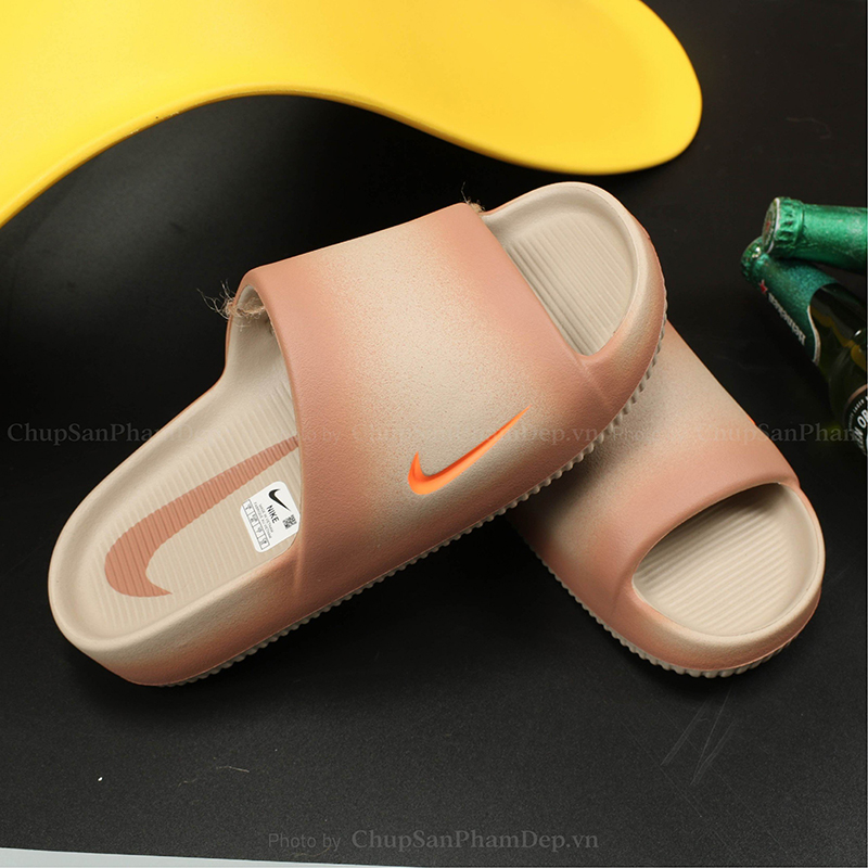 Dép Đúc Nike Calm Charm Màu Logo Thể Thao