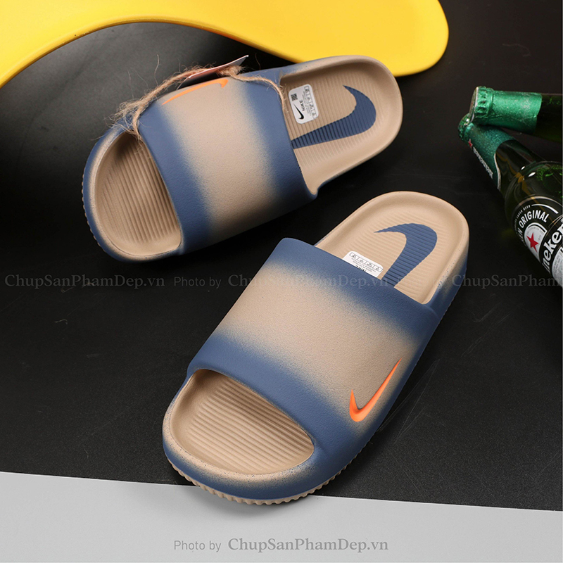 Dép Đúc Nike Calm Charm Màu Logo Thể Thao