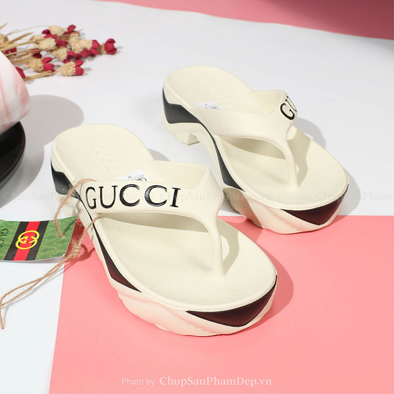 Dép Xỏ Ngón Gucci Viền Màu Tinh Tế