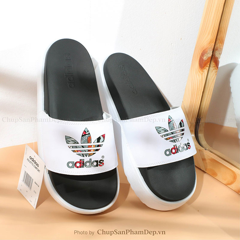 Dép Bản Plus Platform Logo Adidas Màu Tinh Tế