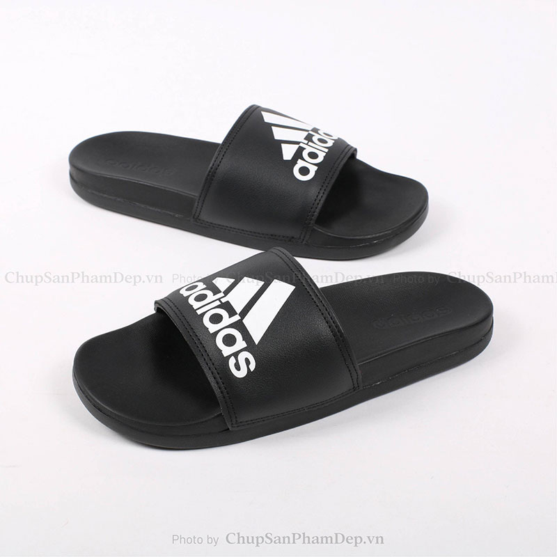 Dép Bản Plus Adidas Trắng Phong Cách Basic