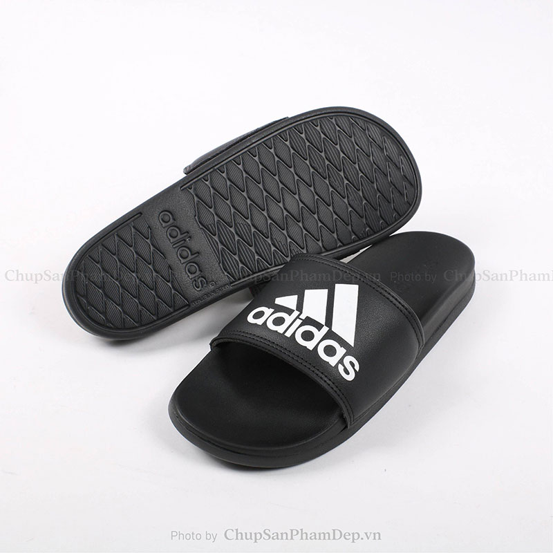 Dép Bản Plus Adidas Trắng Phong Cách Basic