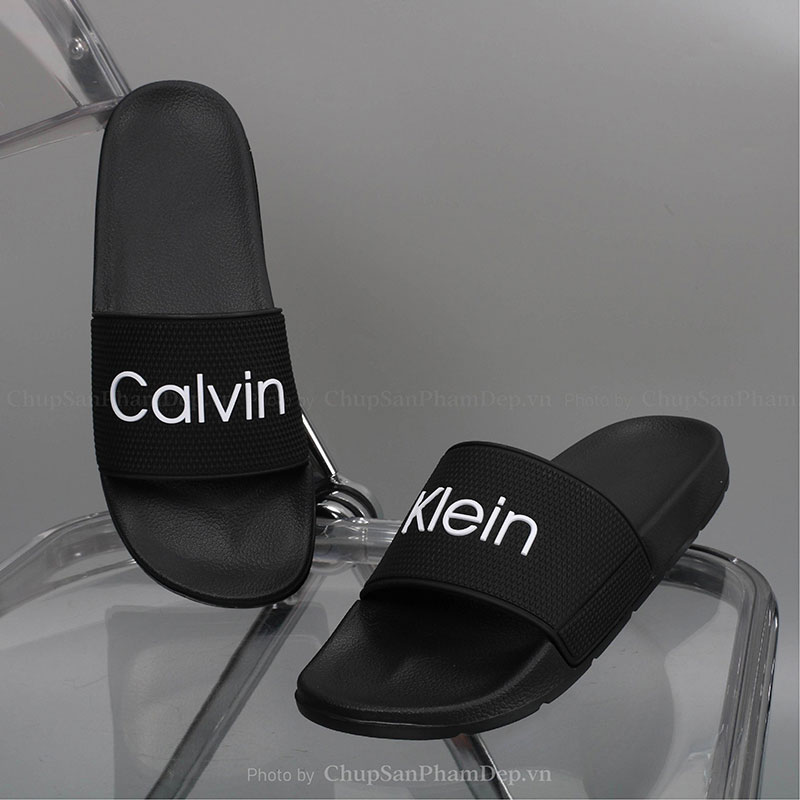 Dép Bản Quai Úp IPI Chữ Calvin Klein Sắc Nét