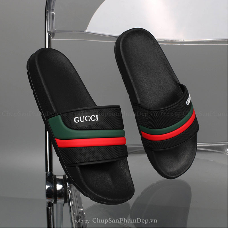 Dép Bản Quai Úp IPI Gucci Mix Viền Màu Thể Thao