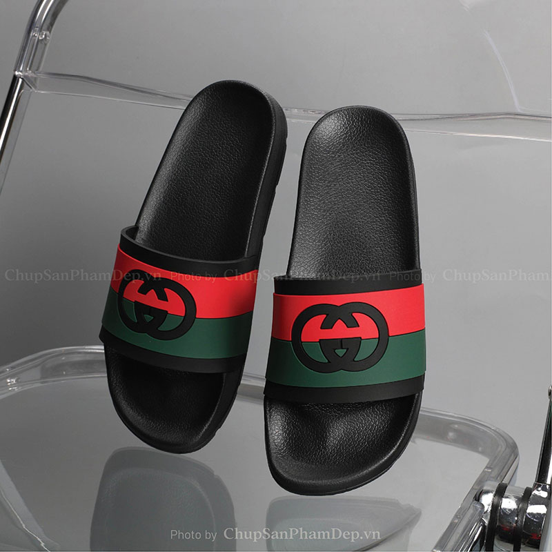 Dép Bản Quai Úp IPI Interlocking Gucci Màu Thể Thao