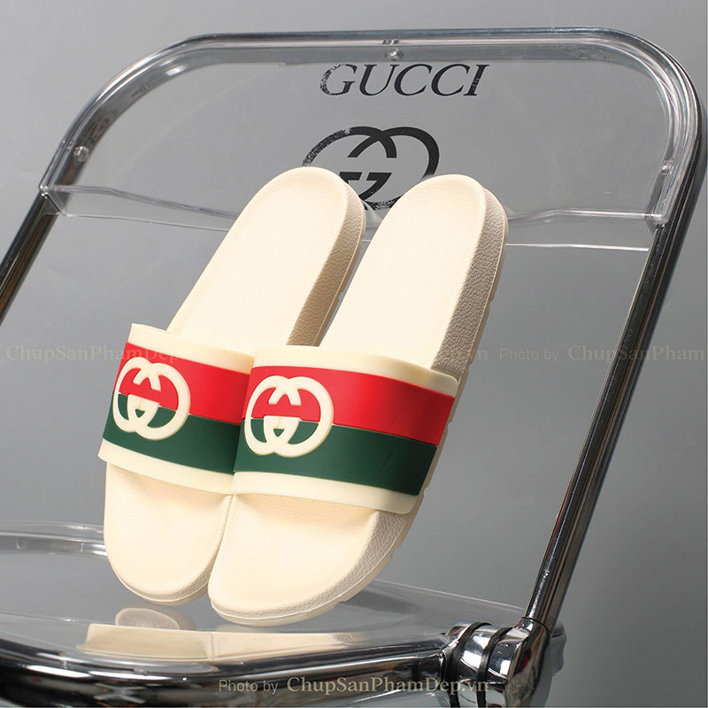 Dép Bản Quai Úp IPI Interlocking Gucci Màu Thể Thao