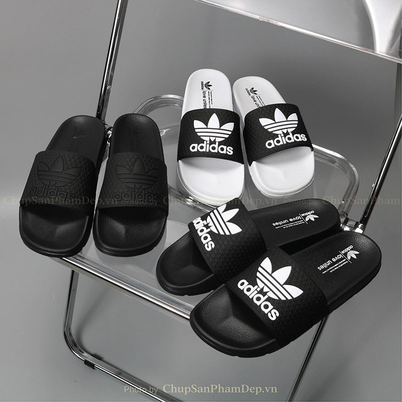 Dép Bản Quai Úp IPI Logo Adidas Trẻ Trung