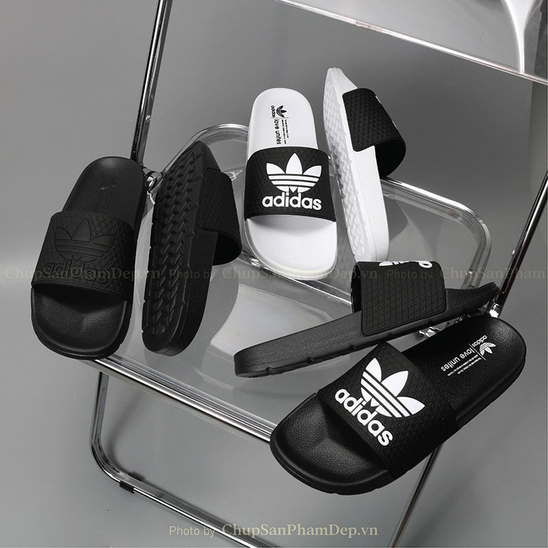 Dép Bản Quai Úp IPI Logo Adidas Trẻ Trung