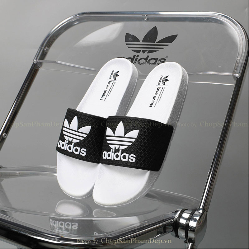 Dép Bản Quai Úp IPI Logo Adidas Trẻ Trung