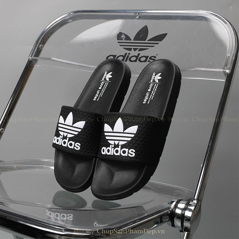 Dép Bản Quai Úp IPI Logo Adidas Trẻ Trung