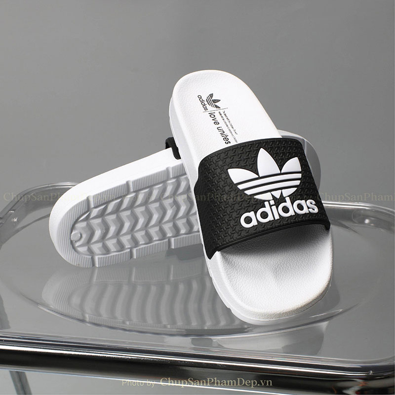 Dép Bản Quai Úp IPI Logo Adidas Trẻ Trung