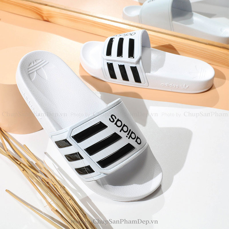 Dép Quai Dán Xé Logo Adidas Quai Màu Nổi Bật