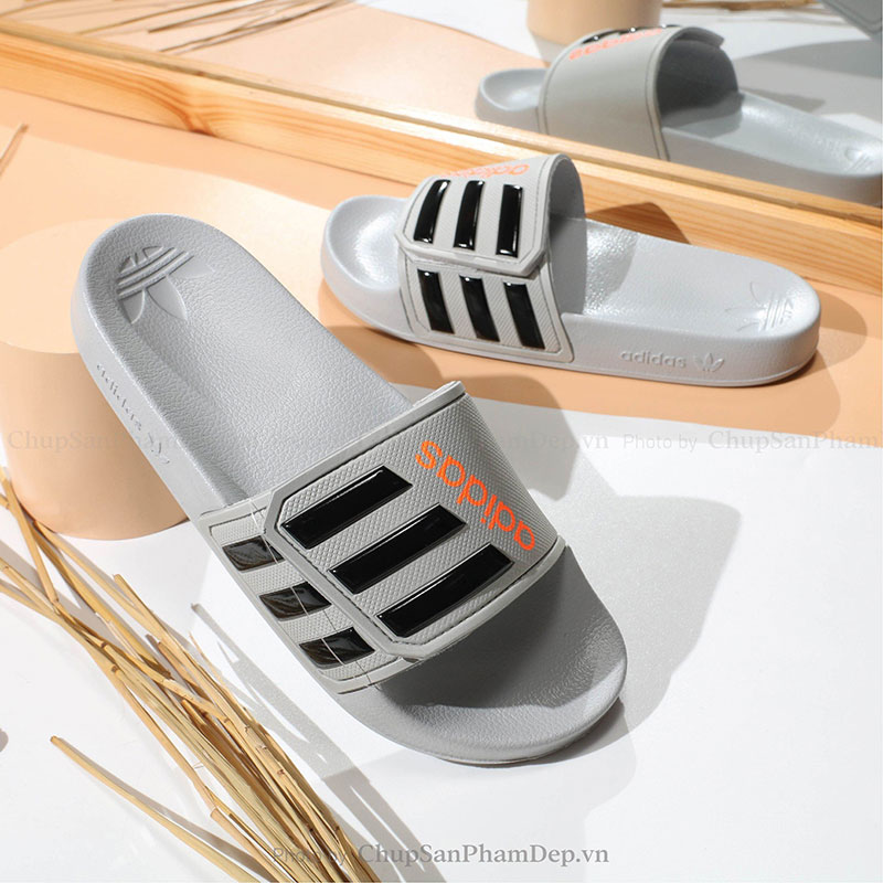 Dép Quai Dán Xé Logo Adidas Quai Màu Nổi Bật