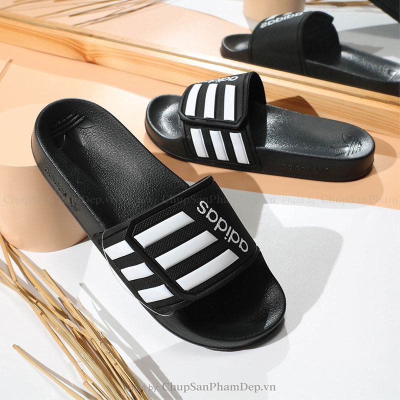 Dép Quai Dán Xé Logo Adidas Quai Màu Nổi Bật