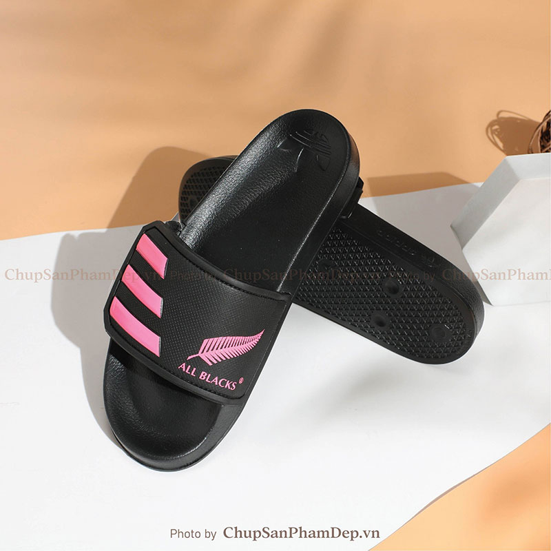 Dép Quai Dán Xé Adidas Sọc Màu Bắt Mắt