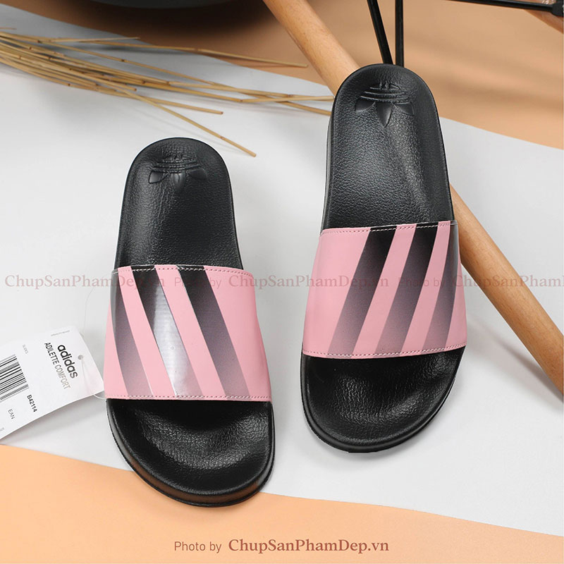 Dép Quai Ngang 3 Sọc Adidas Charm Màu Độc Đáo