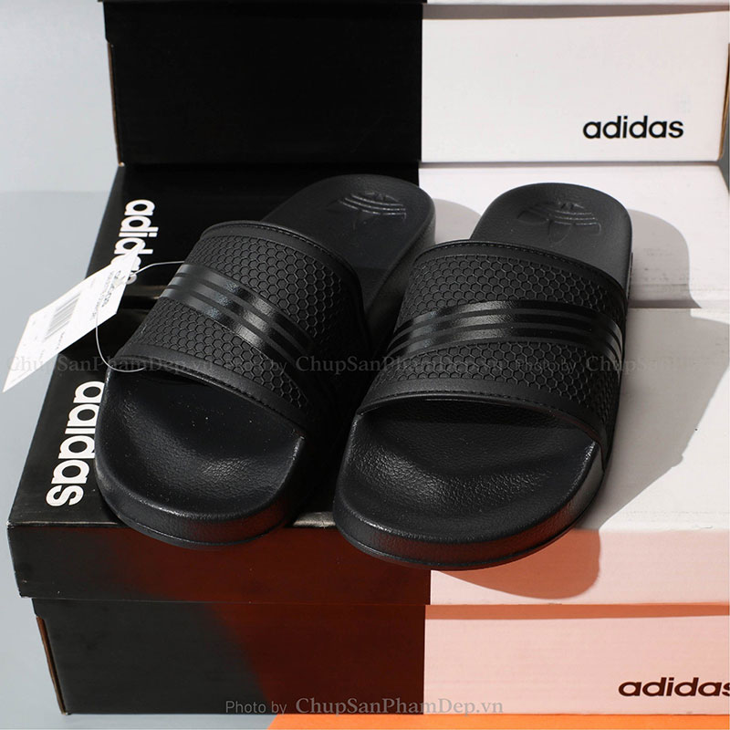 Dép Quai Ngang Adidas 3 Sọc Nhỏ Phối Màu