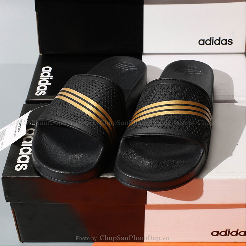 Dép Quai Ngang Adidas 3 Sọc Nhỏ Phối Màu