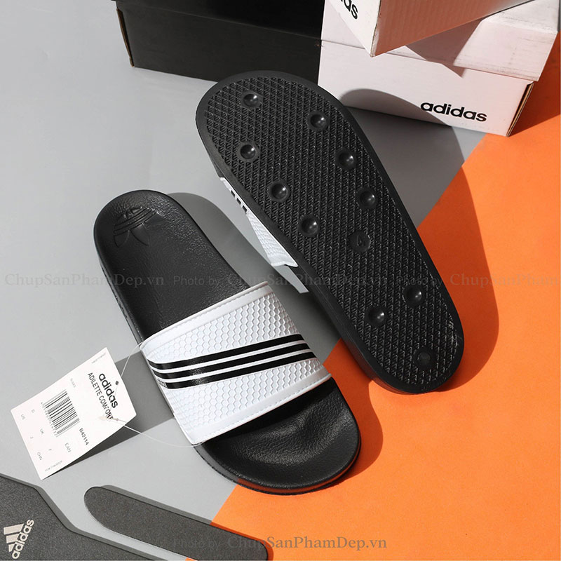 Dép Quai Ngang Adidas 3 Sọc Nhỏ Phối Màu