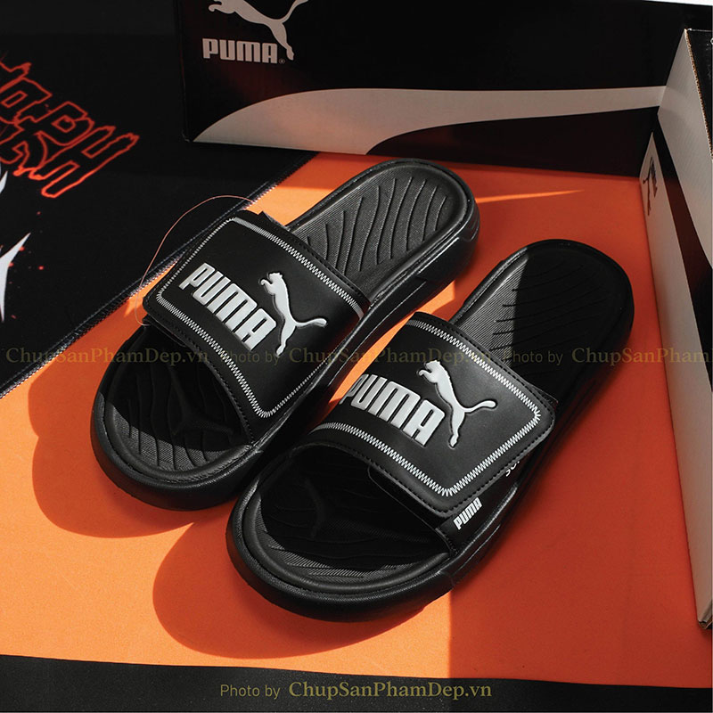 Dép Quai Ngang Dán Xé Puma Thể Thao