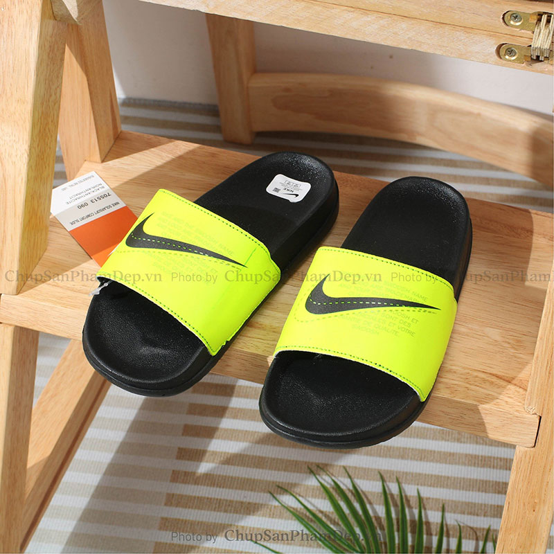 Dép Quai Ngang Phối Màu Móc Nike Nữ Tươi Trẻ