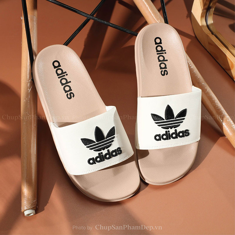 Dép Quai Úp Logo Adidas Thêu Sắc Nét