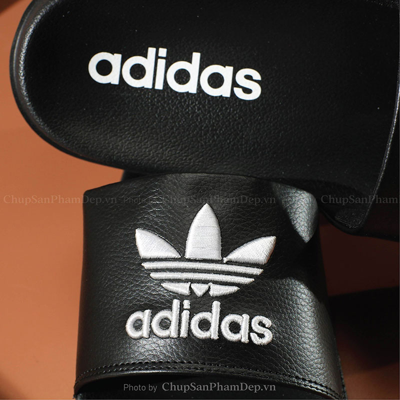 Dép Quai Úp Logo Adidas Thêu Sắc Nét