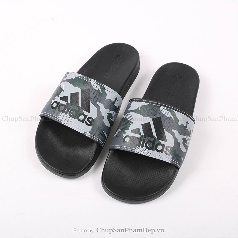 Dép Plus Quai Úp Adidas Camo Xám Chất Lượng Cao