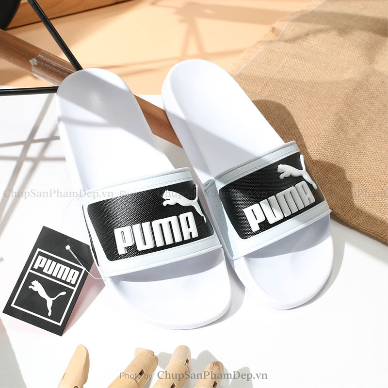 Dép Quai Úp Logo Puma Màu Basic