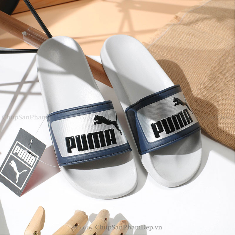 Dép Quai Úp Logo Puma Màu Basic