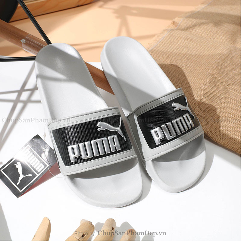 Dép Quai Úp Logo Puma Màu Basic