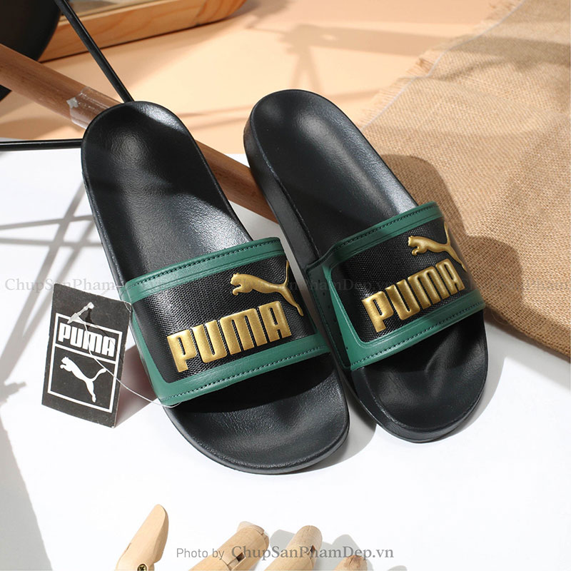 Dép Quai Úp Logo Puma Màu Basic