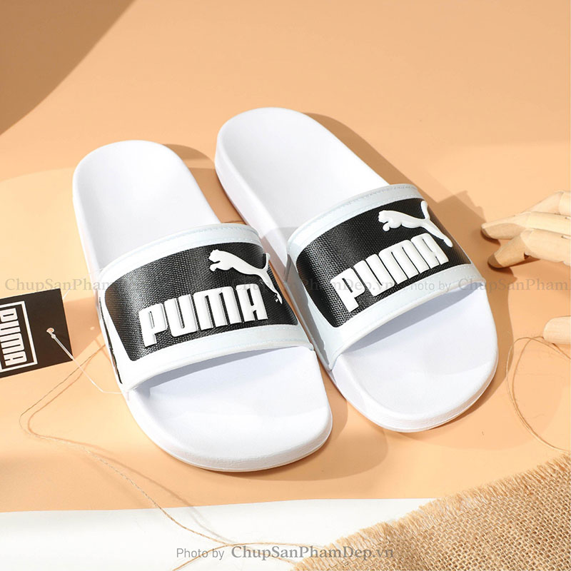 Dép Quai Úp Logo Puma Màu Basic